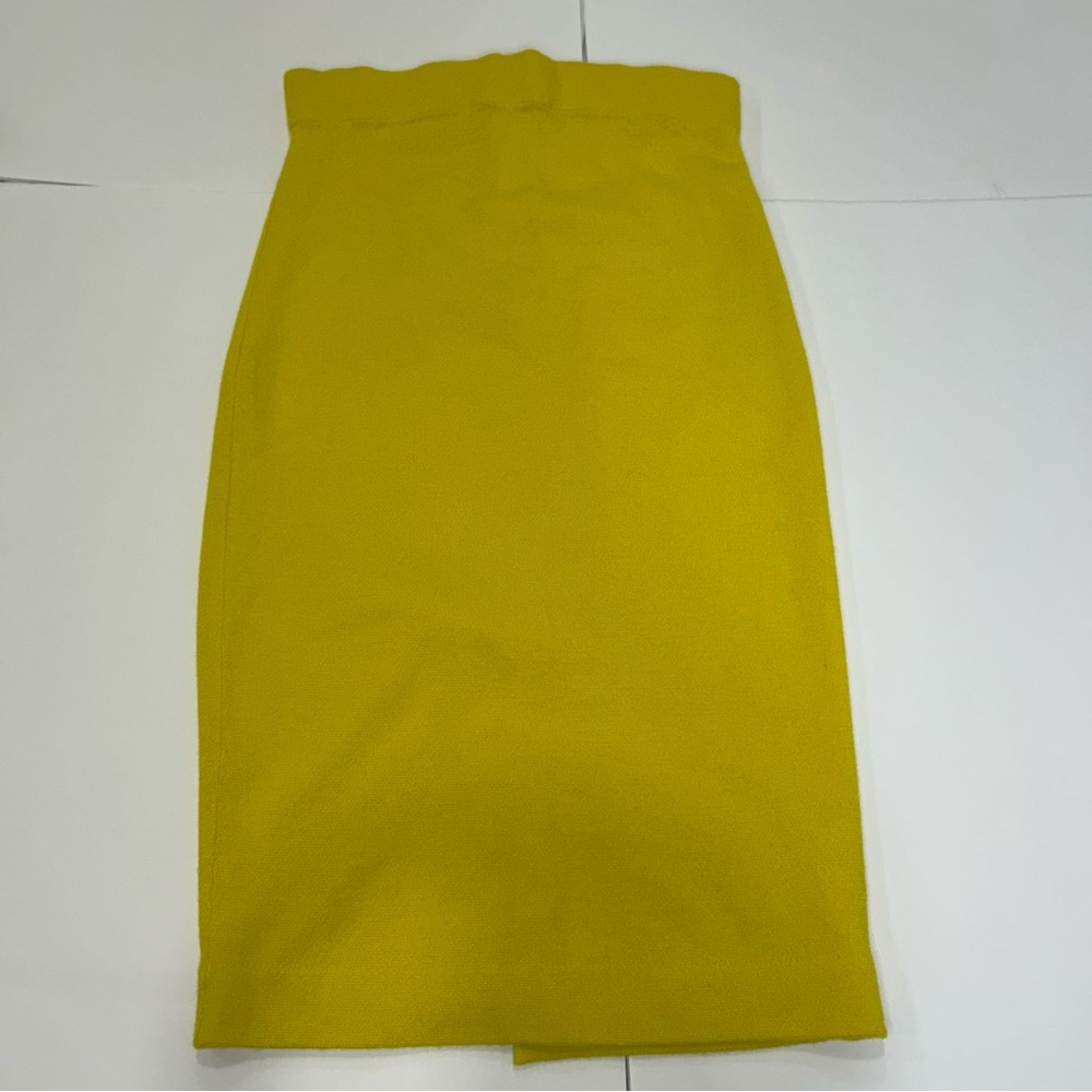 J. Crew Merino Wool Vibrant Yellow Pencil Skirt Women’s XS
